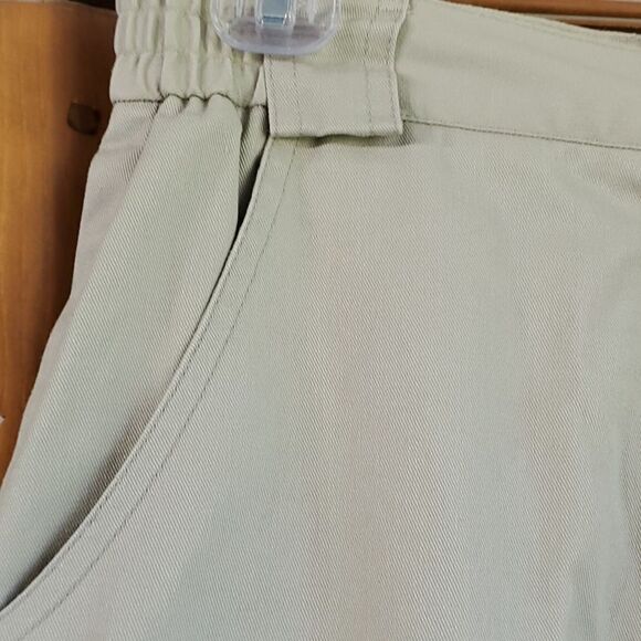 TILLEY Endurables khaki size 10 ELASTIC WAIST. Side pockets. VERY GOOD CONDITION - Picture 3 of 8